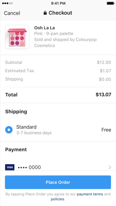 Instagram IG Update Shopping post payment