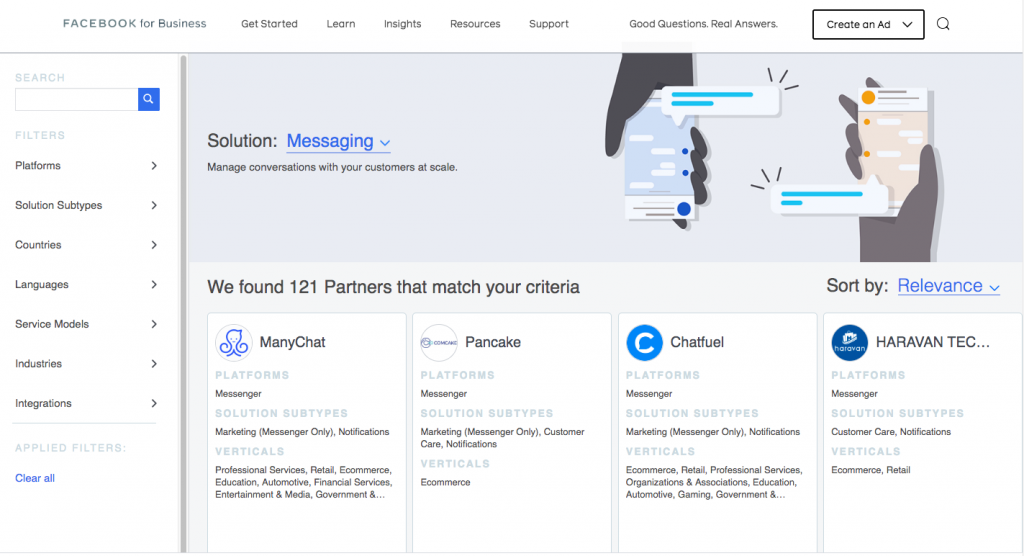 Chatbot แชทบอท Manychat Chatfuel